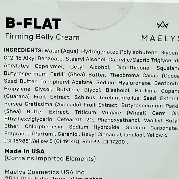 Maelys B-Flat Firming Belly Cream - Picture 2 of 3